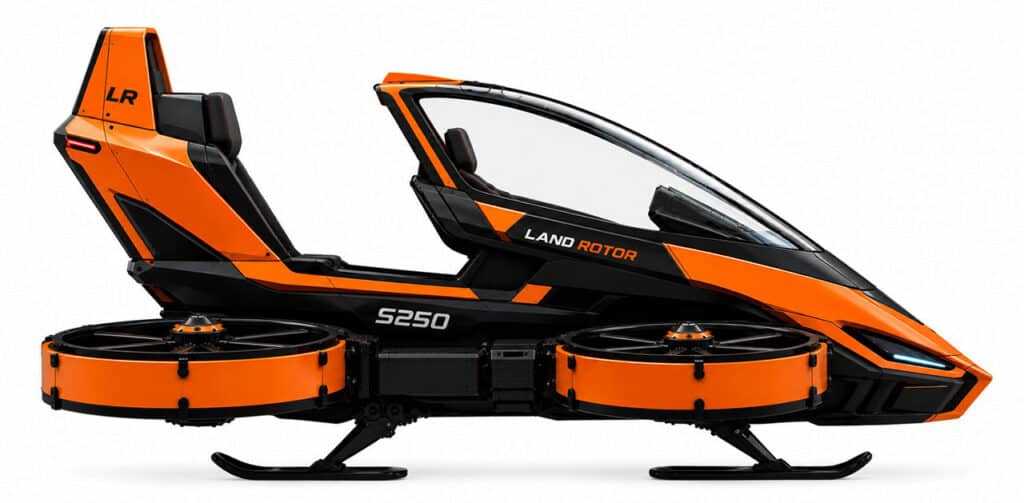 Land rotor s250 side profile