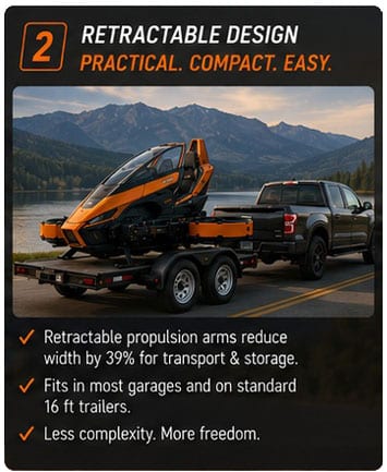 Land-rrotor s150 retractable design